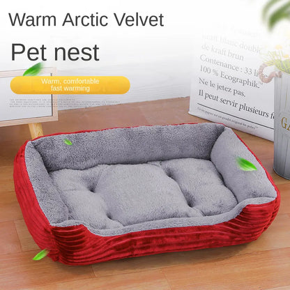 Bed for Dog Cat Pet Soft Square