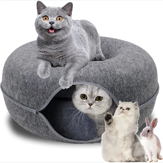 MAATOUKI™ Tunnel Interactive Play Toy Cat bed